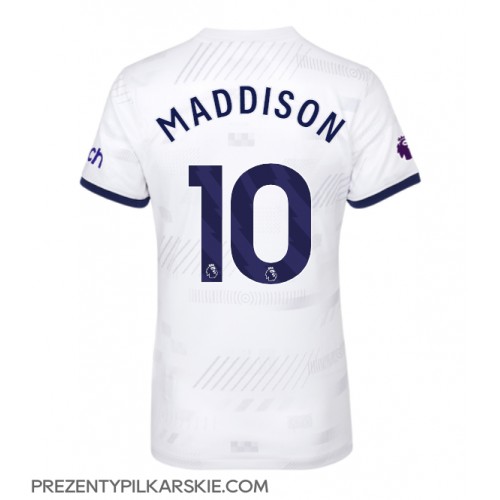 Stroje piłkarskie Tottenham Hotspur James Maddison #10 Koszulka Podstawowej dla damskie 2023-24 Krótki Rękaw